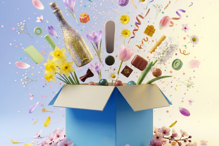 Lente box afbeelding